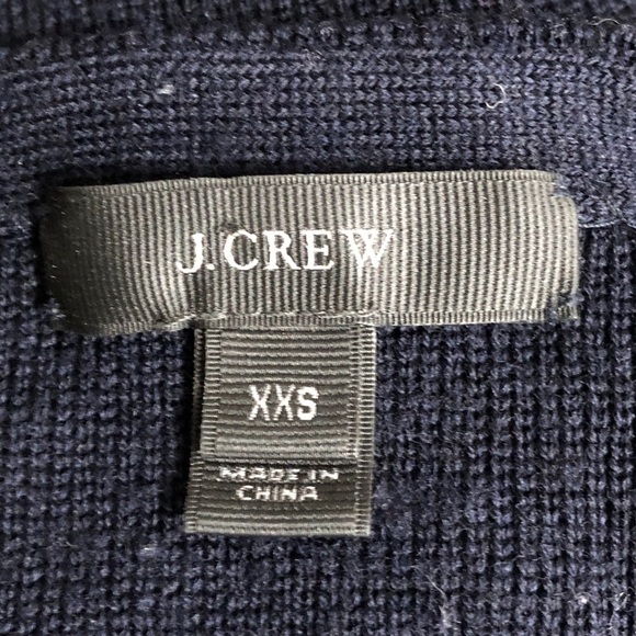 J. Crew navy crew neck sweater, XXS - Picture 6 of 7